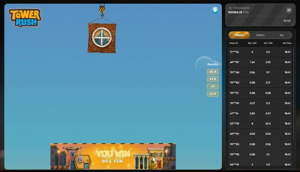 Tower Rush Settings Tower Rush APK features menu with settings and customization options